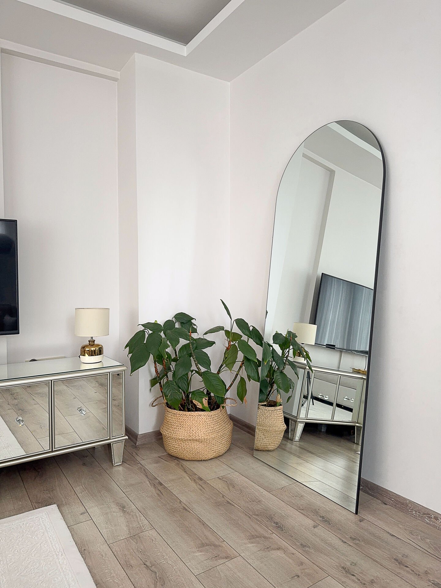 Rahmenlos Ovaler Standspiegel - 180x70 cm – Bild 4