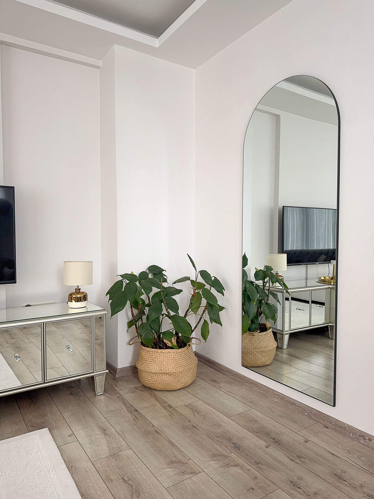 Rahmenlos Ovaler Standspiegel - 180x70 cm – Bild 6