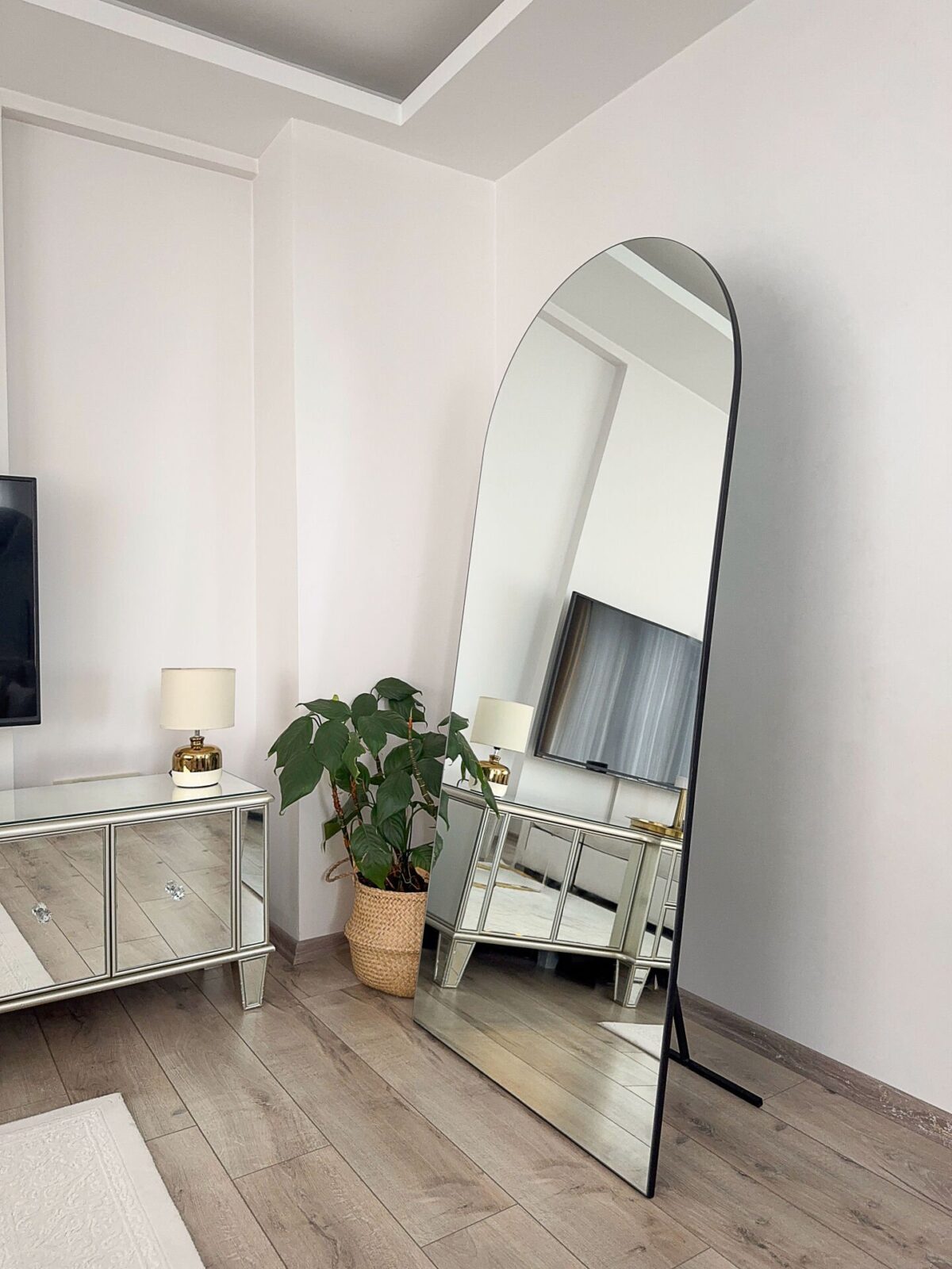 Rahmenlos Ovaler Standspiegel - 180x80 cm – Bild 2