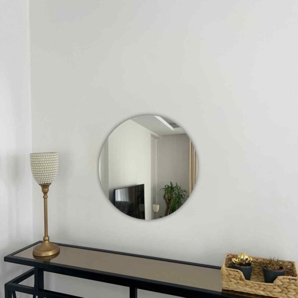 Rahmenlos Runder Wandspiegel - 50 cm