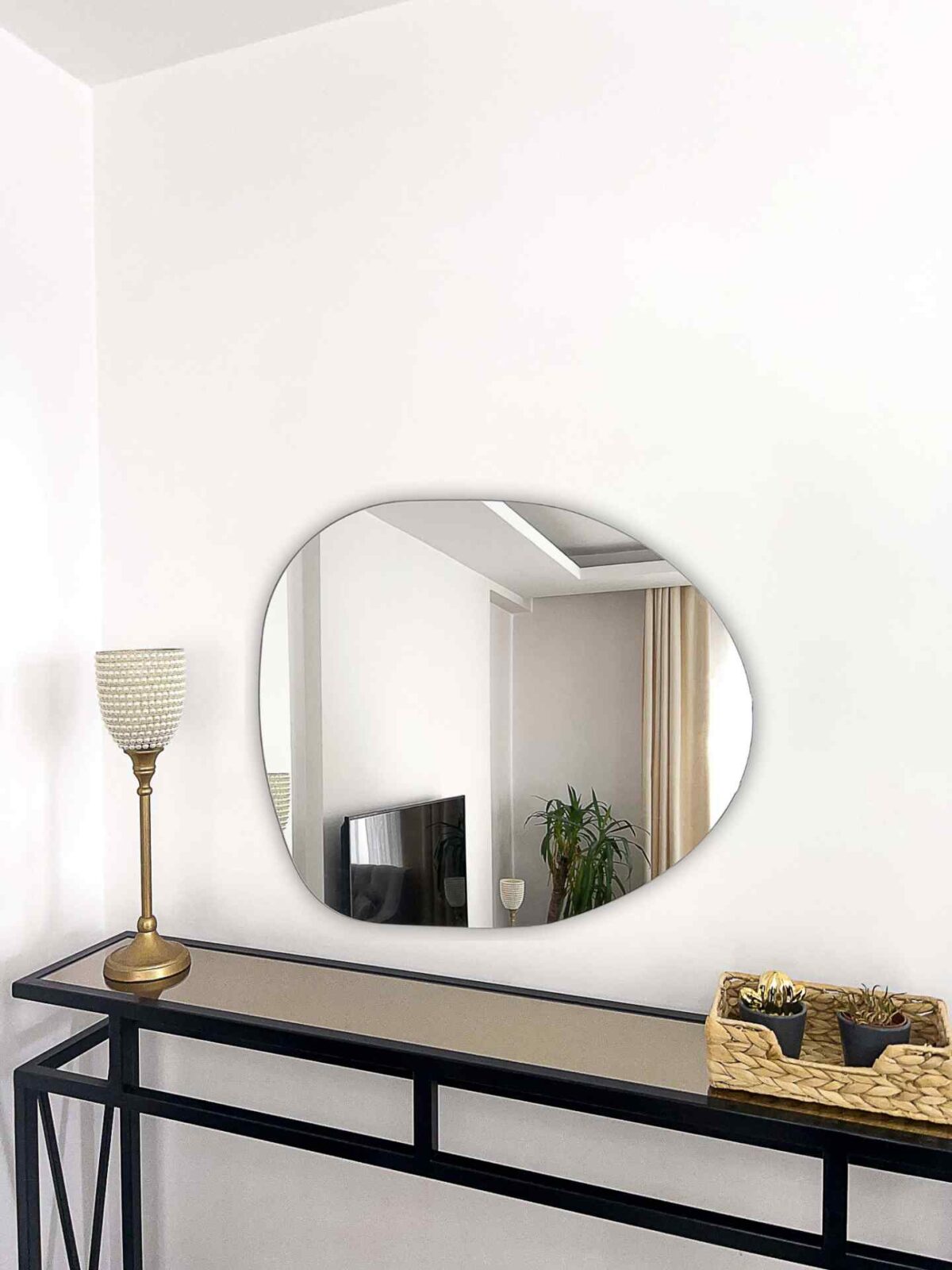 Asymmetrischer Wandspiegel | 70×60 cm – Bild 2