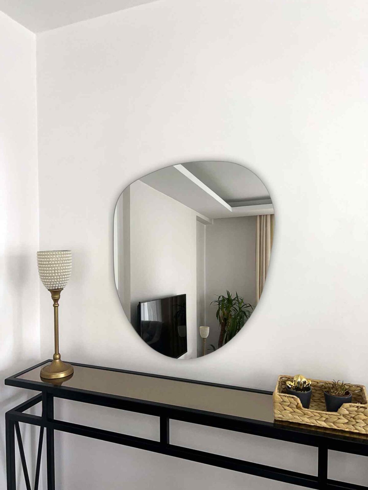 Asymmetrischer Wandspiegel | 70×60 cm – Bild 3