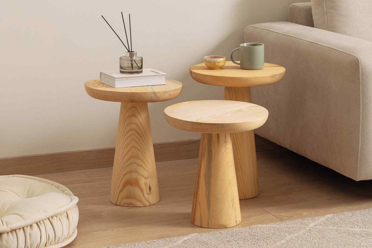 Pilz Couchtisch-Set