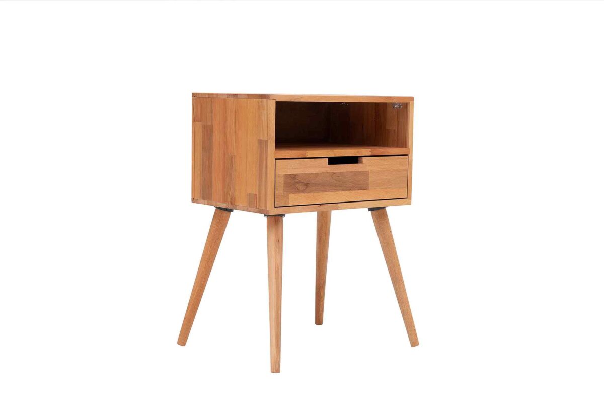 Zeus Holz Nachttisch 70 cm – Bild 5