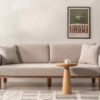 Diva 3-Sitzer Sofa, Buche massiv, Gestell natur