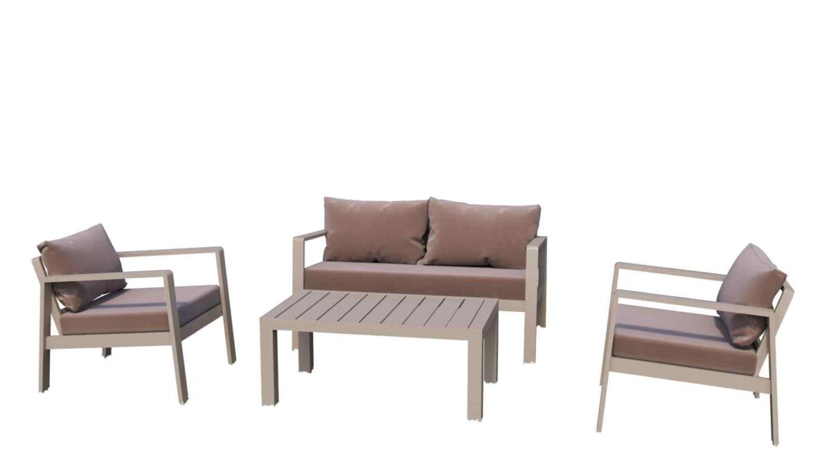 GARTENLOUNGE-SET IN 3 FARBEN – Bild 2