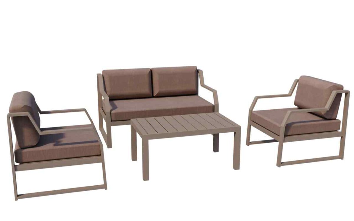 GARTENLOUNGE-SET IN 3 FARBEN – Bild 2