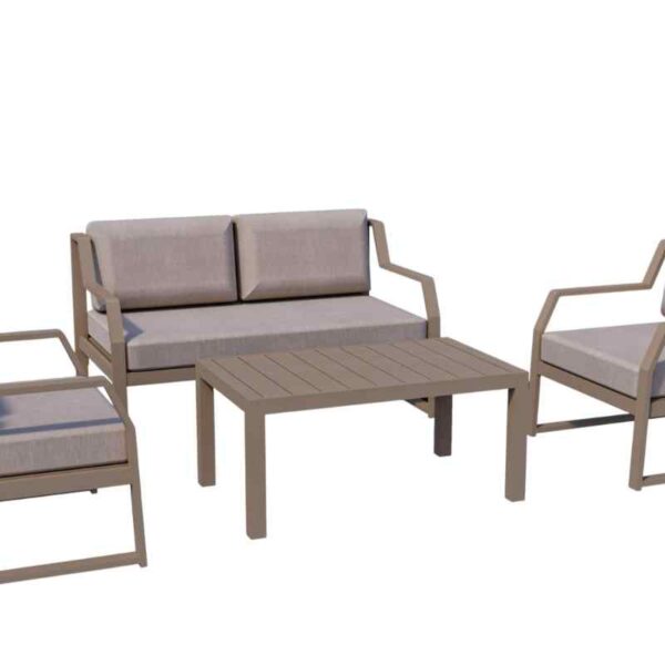 GARTENLOUNGE-SET IN 3 FARBEN