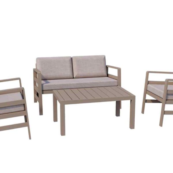 GARTENLOUNGE-SET IN 3 FARBEN
