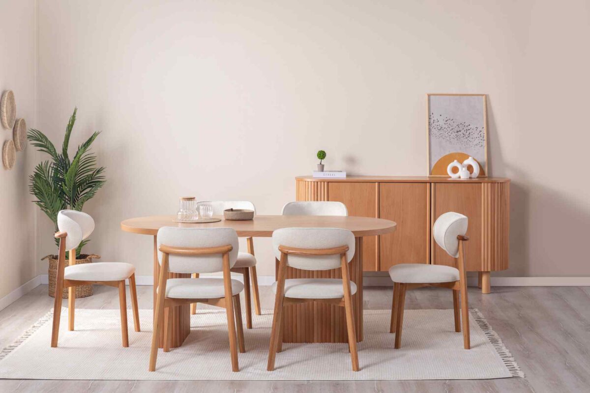 SOLI BOHEMISCHER BUCHE HOLZKONSOLENTISCH, BEIGE – Bild 2