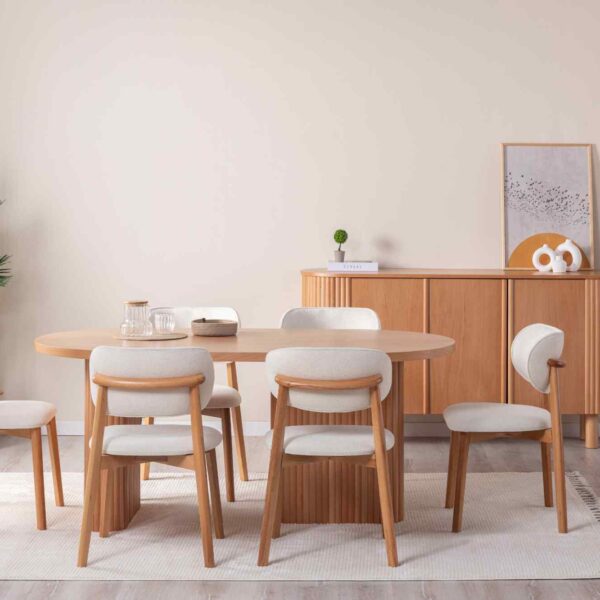 Alternative view of SOLI BOHEMISCHER BUCHE HOLZKONSOLENTISCH, BEIGE