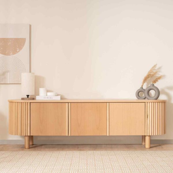 Alternative view of SOLI BOHO FERNSEHEN-EINHEIT AUS BUCHENHOLZ, BEIGE