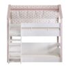 Kupa Montessori Pink Haus-Etagenbett Rosa mit Treppe