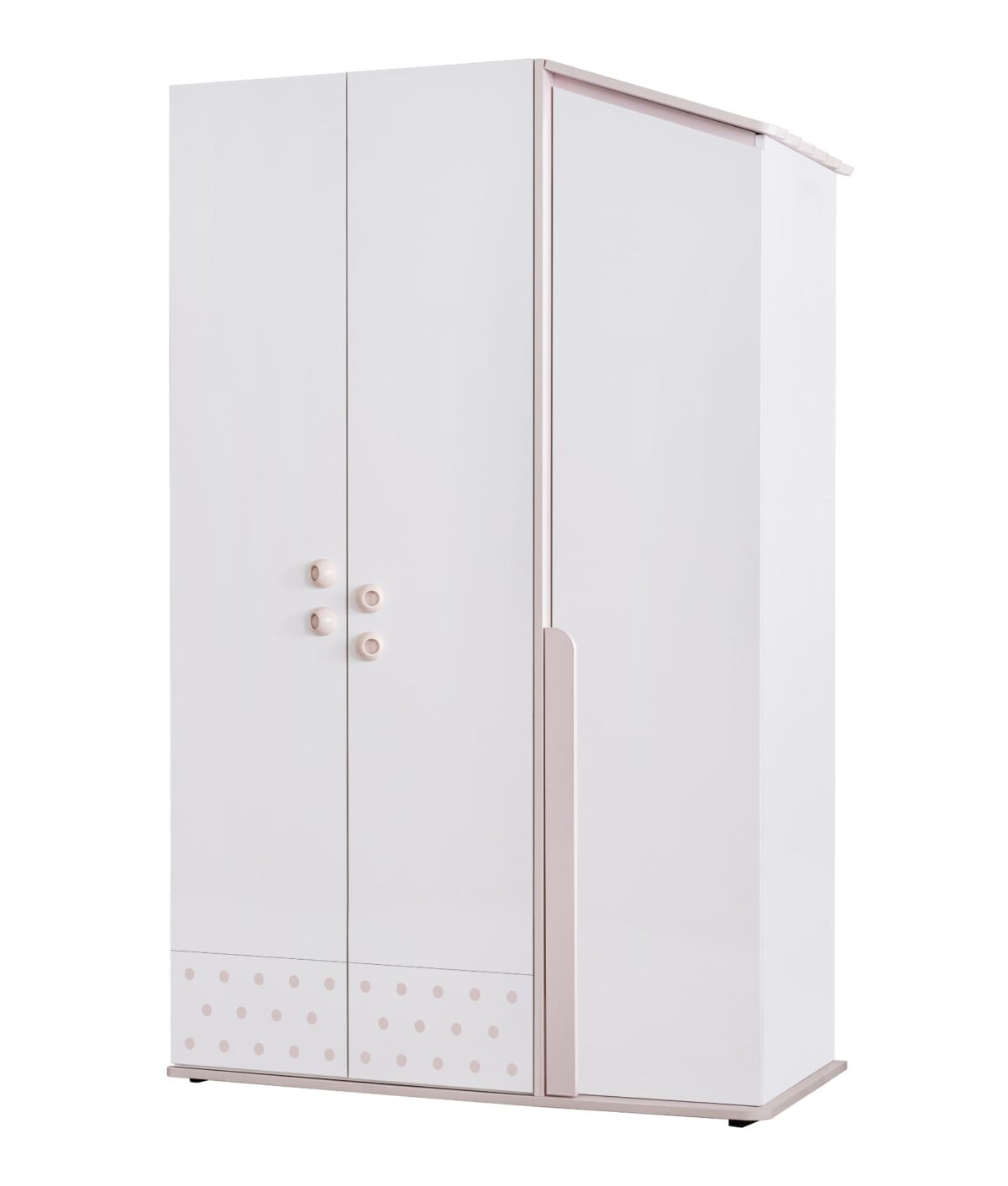 Kupa Montessori Pink Haus-Kleiderschrank Rosa – 3-türig