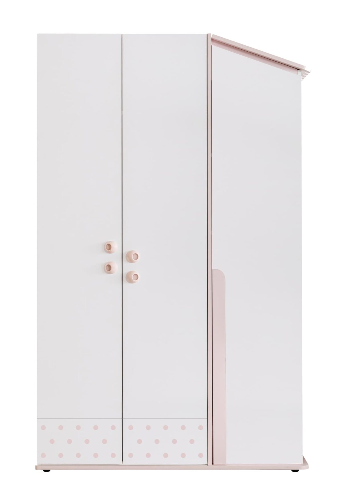 Kupa Montessori Pink Haus-Kleiderschrank Rosa – 3-türig – Bild 2