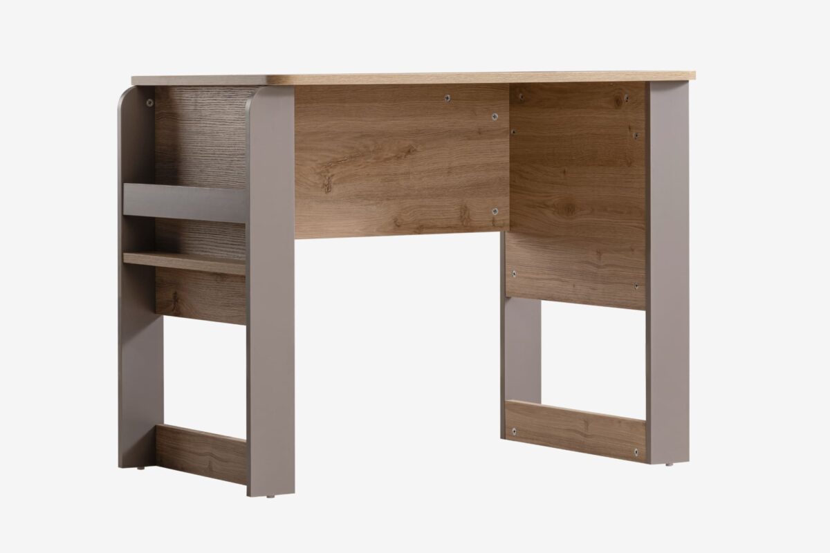 Kupa Montessori Hut Schreibtisch – 95 cm, Holzoptik & Grau – Bild 2