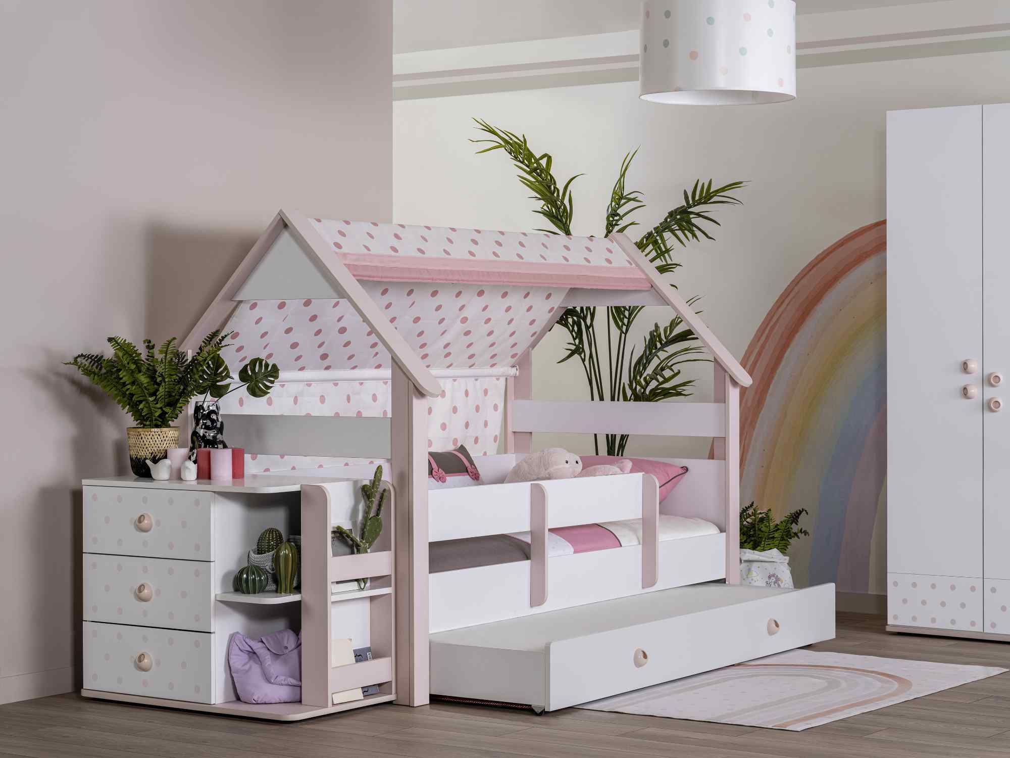 Kupa Montessori Pink Kinderhausbett Rosa – Bild 7