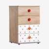 Kupa Montessori Hut Kinderkommode – 52 cm, 4 Schubladen, Sterne