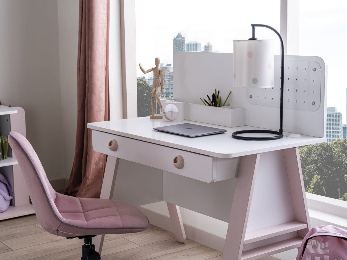 Kupa Montessori Pink Schreibtisch Rosa mit Schublade – Bild 3