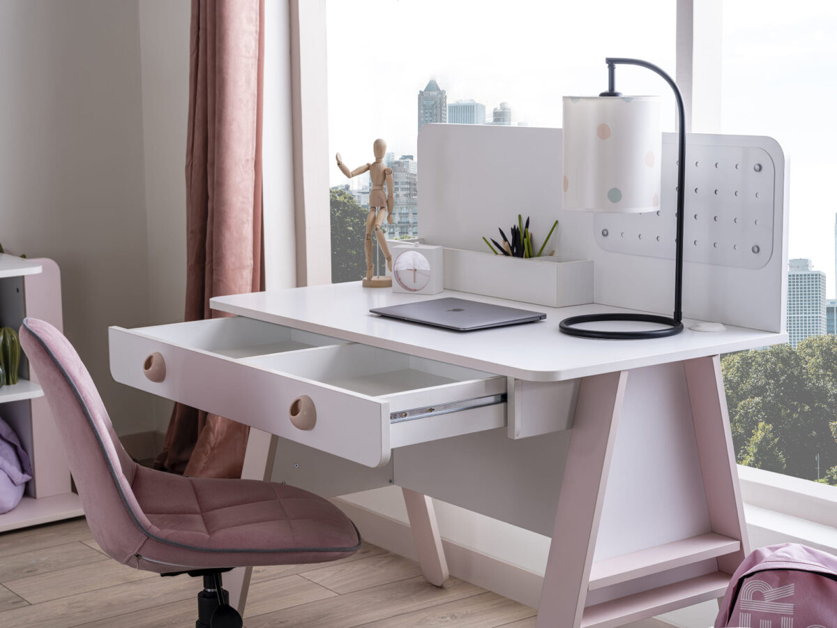 Kupa Montessori Pink Schreibtisch Rosa mit Schublade – Bild 4