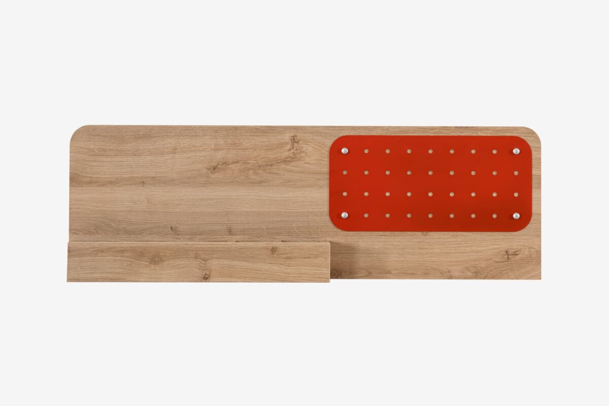 Kupa Montessori Hut Schreibtisch-Aufsatz – 110 cm, Organizer & Loch-Pinnwand