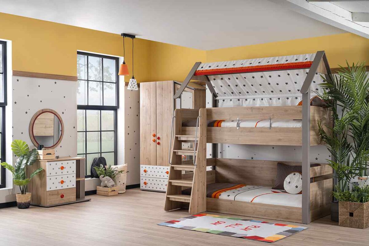 Kupa MONTESSORI HUT Hochbett Set, 4-teilig