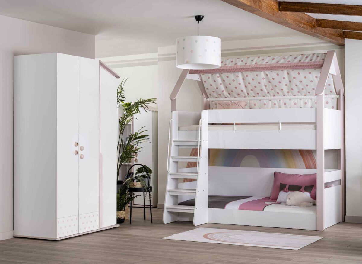 Kupa MONTESSORI PINK Hochbett Set, 2-teilig