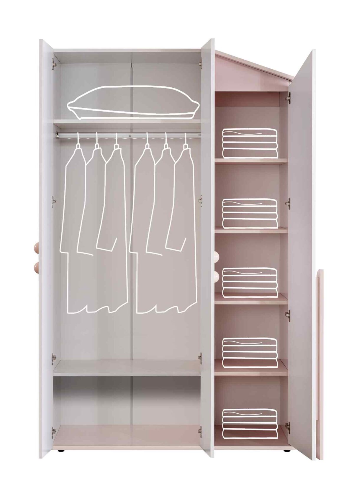 Kupa MONTESSORI PINK Hochbett Set, 6-teilig – Bild 9