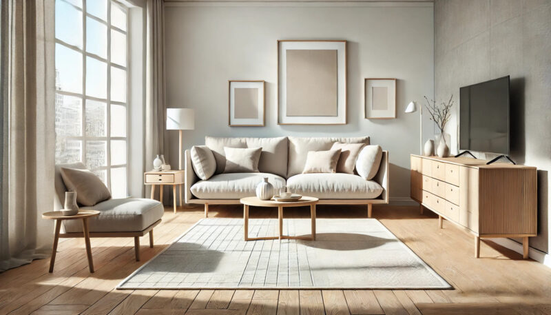 Wohnzimmer kombination Sofa, Teppich, Sideboard