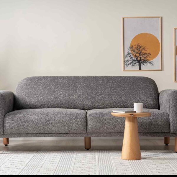Hera 3-Sitzer Sofa, Anthrazitgrau