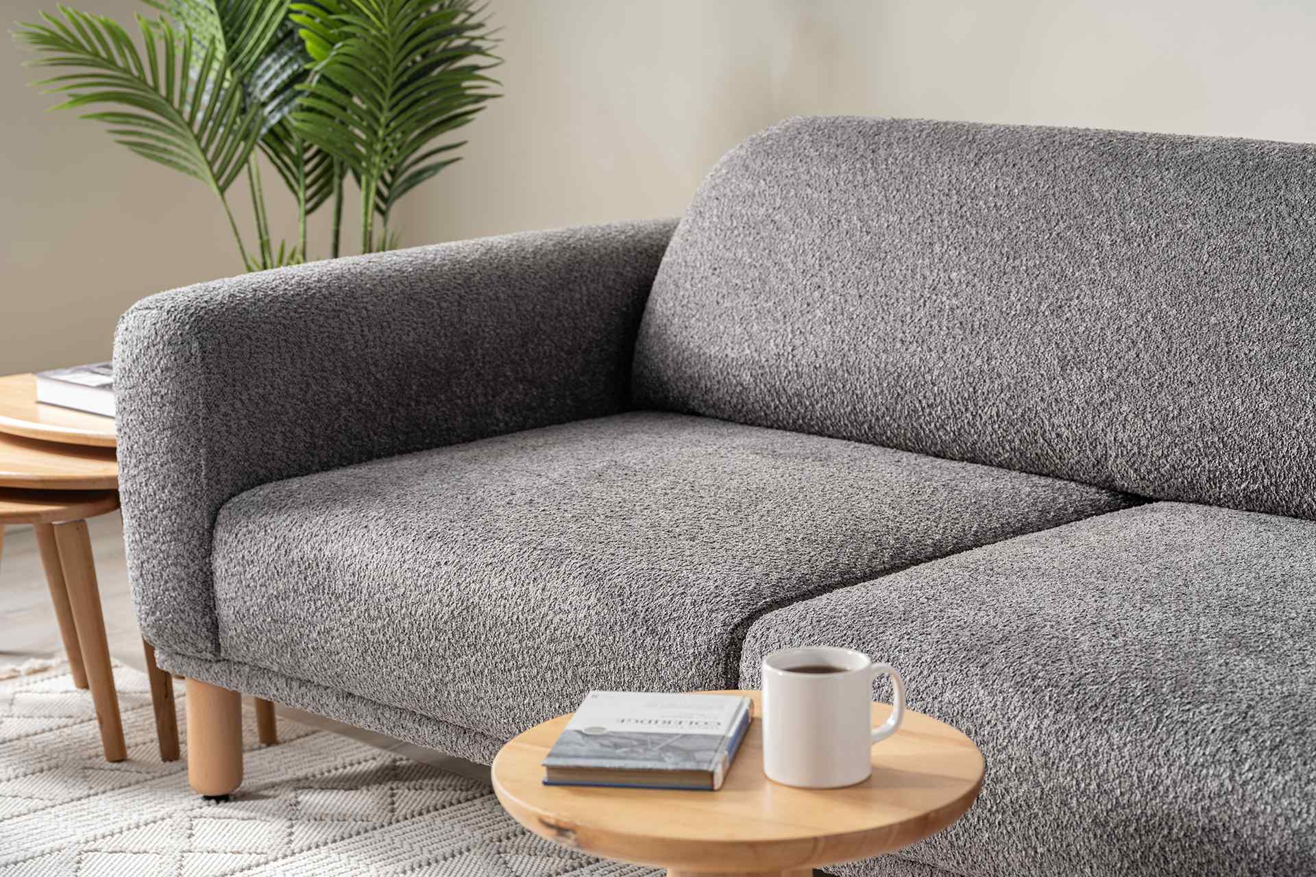 Hera 3-Sitzer Sofa, Anthrazitgrau – Bild 3