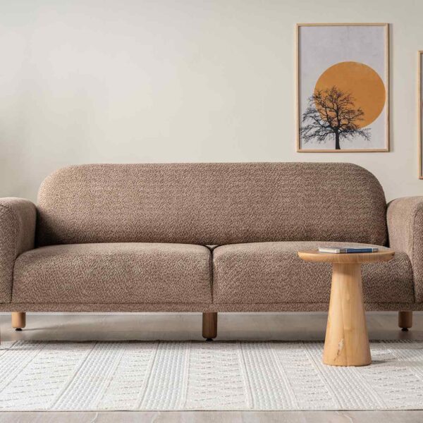 Hera 3-Sitzer Sofa, Braun