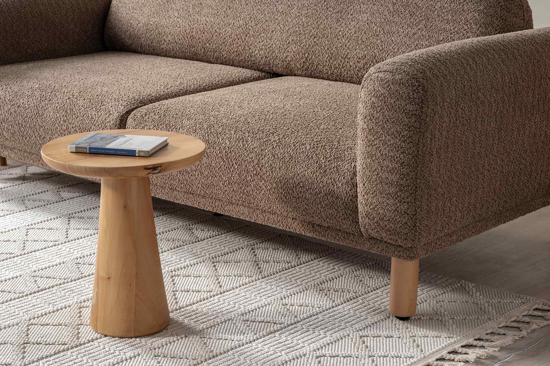 Hera 3-Sitzer Sofa, Braun – Bild 6