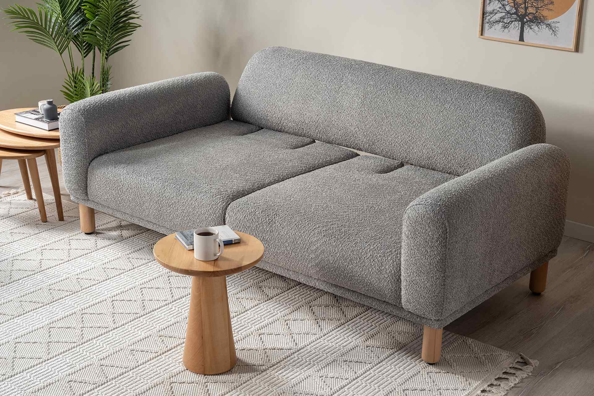 Hera 3-Sitzer Sofa, Grün – Bild 2