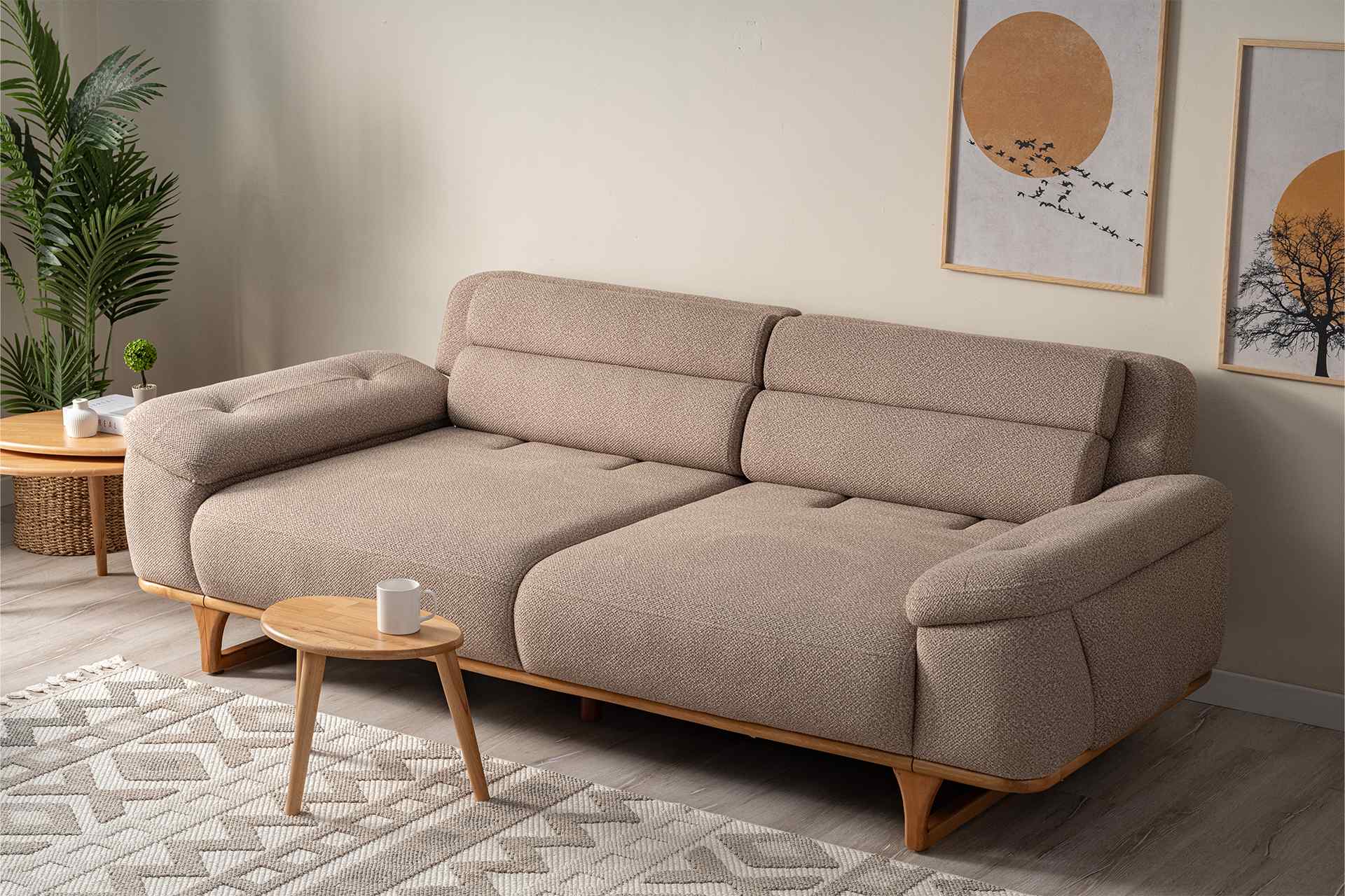 Oslo 3-Sitzer Sofa, Nerz – Bild 5