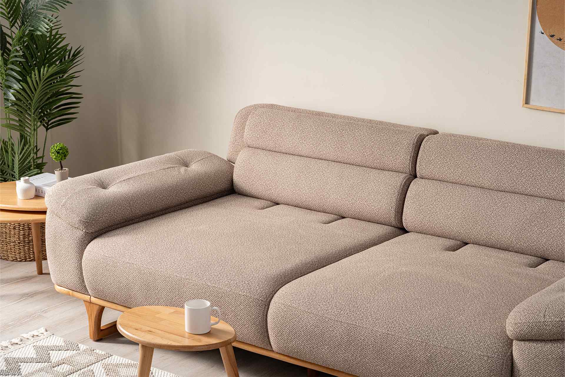 Oslo 3-Sitzer Sofa, Nerz – Bild 6
