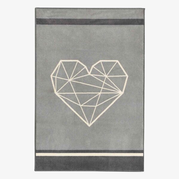 Kupa Luna Teppich Grau 160x100 cm