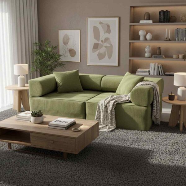 Alternative view of LUXIVO-2-Sitzer Sofa Graün