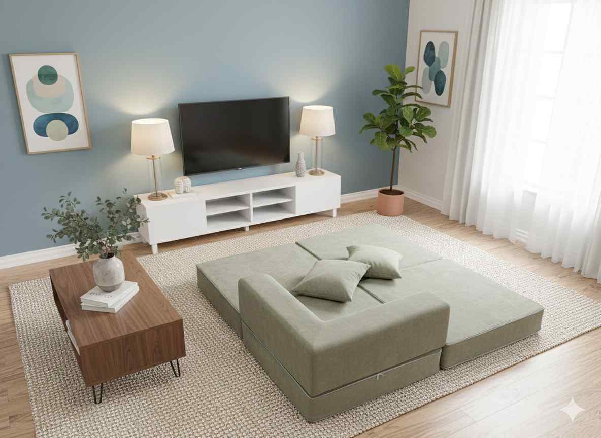 LUXIVO-2-Sitzer Sofa Graün – Bild 3