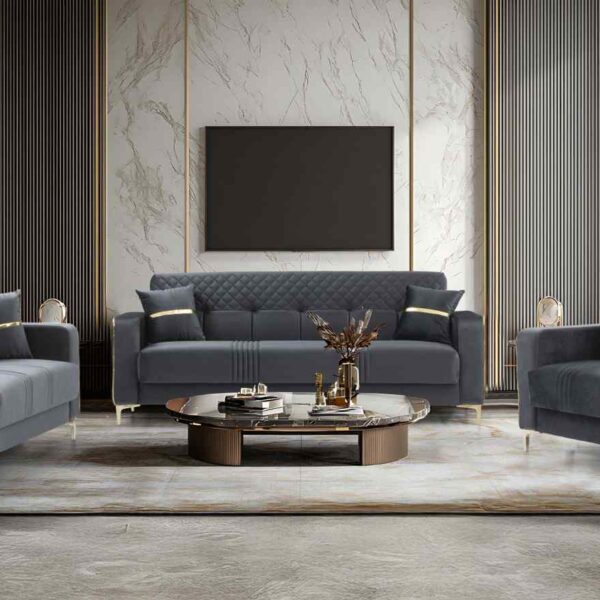 Modernes Sofa-Set mit Schlaffunktion – Stil und Funktionalität vereinen sich.