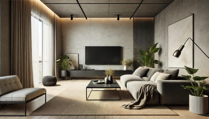 Luxus trifft Industrial Style Ihr Wohnzimmer schwarz gold gestalten