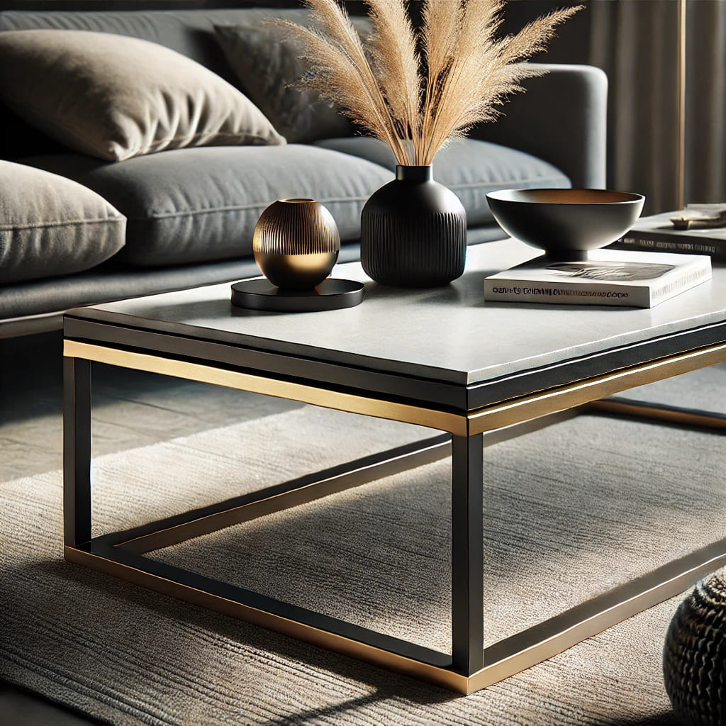 Luxus trifft Industrial Style Ihr Wohnzimmer schwarz gold gestalten blog image 02