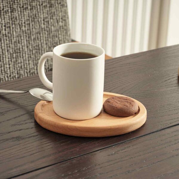 Mira Kaffee-Servierplatte aus Massiver Buchenholz
