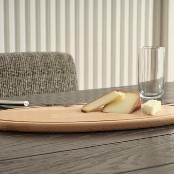 Rewood Ovale Servierplatte aus Massiver Buchenholz