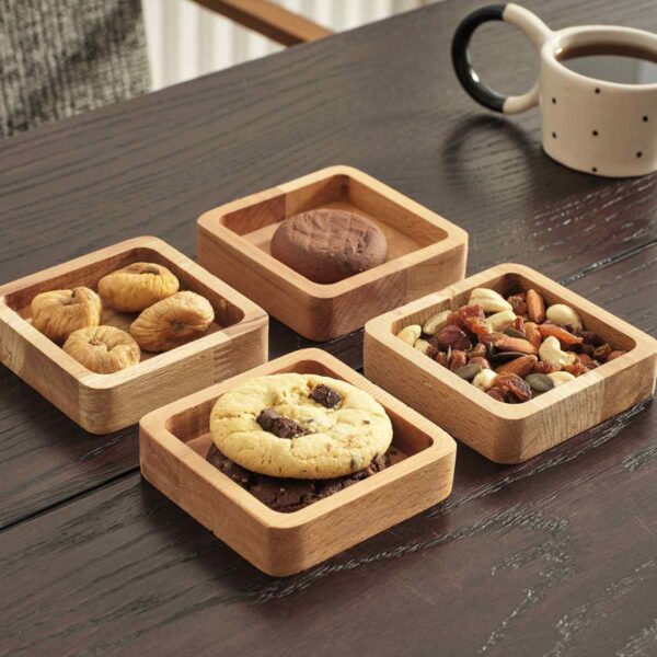 Nova 4-teiliges Schüsselset aus Massiver Buchenholz