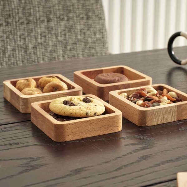 Alternative view of Nova 4-teiliges Schüsselset aus Massiver Buchenholz