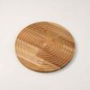 Dori Runde Servierschale mit Schnitzdesign aus Massiver Buchenholz