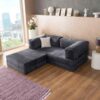 3-in-1 Modulares Ecksofa & Schlafsofa (Cord-Optik) – Viele Farben
