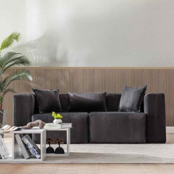 Katt Core 2-Sitzer Sofa 200 cm – Breitcord-Samt & Stabiler Rahmen