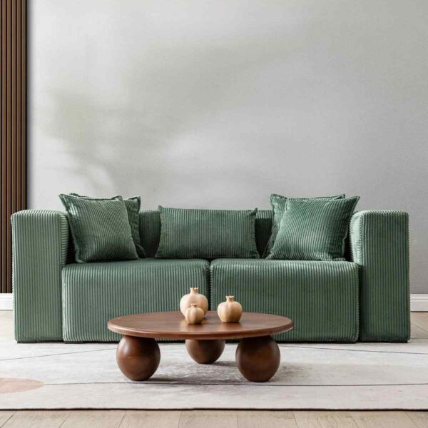 Alternative view of Katt Core 2-Sitzer Sofa 200 cm – Breitcord-Samt & Stabiler Rahmen